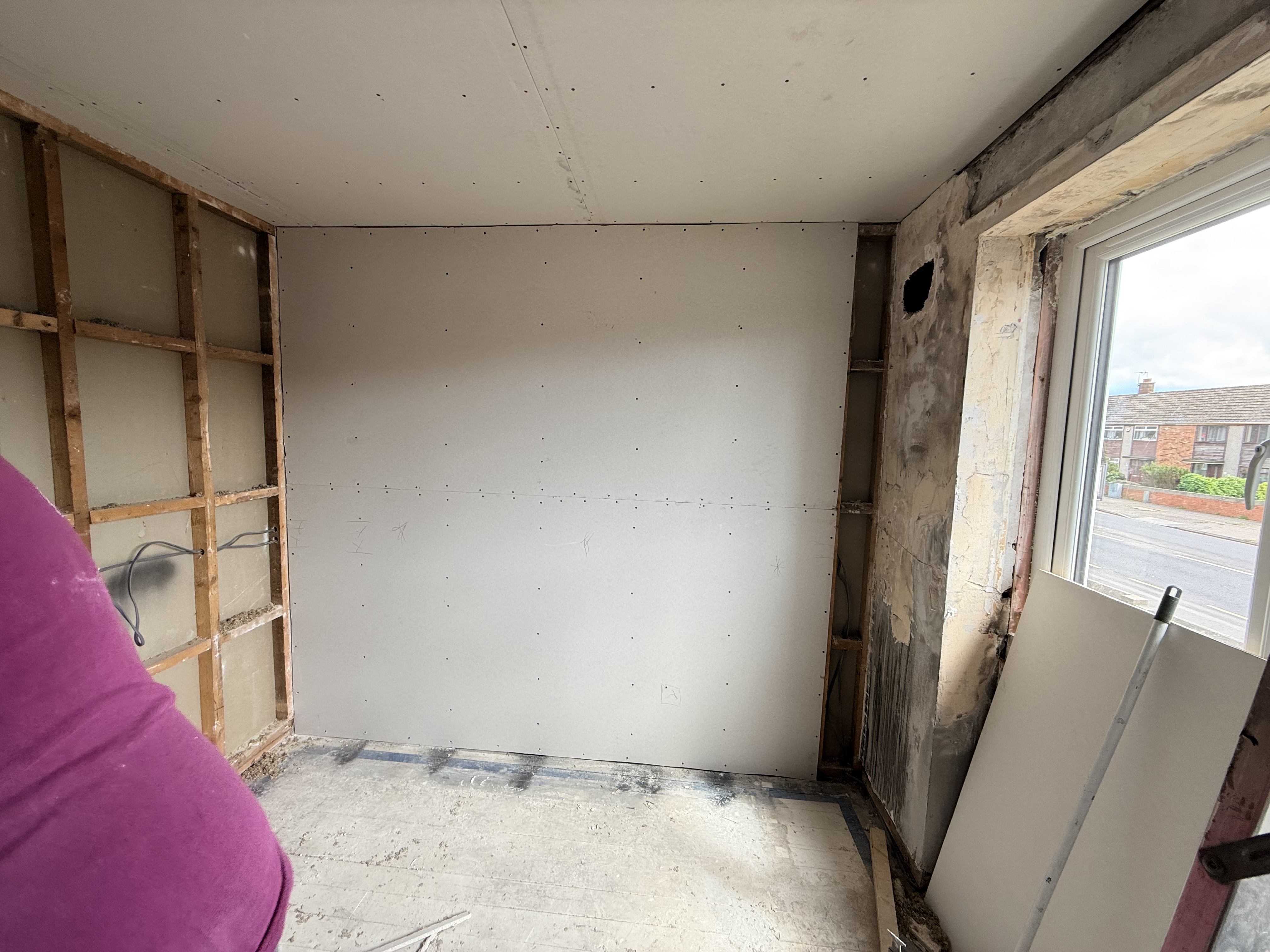 Plasterboard wall transformation