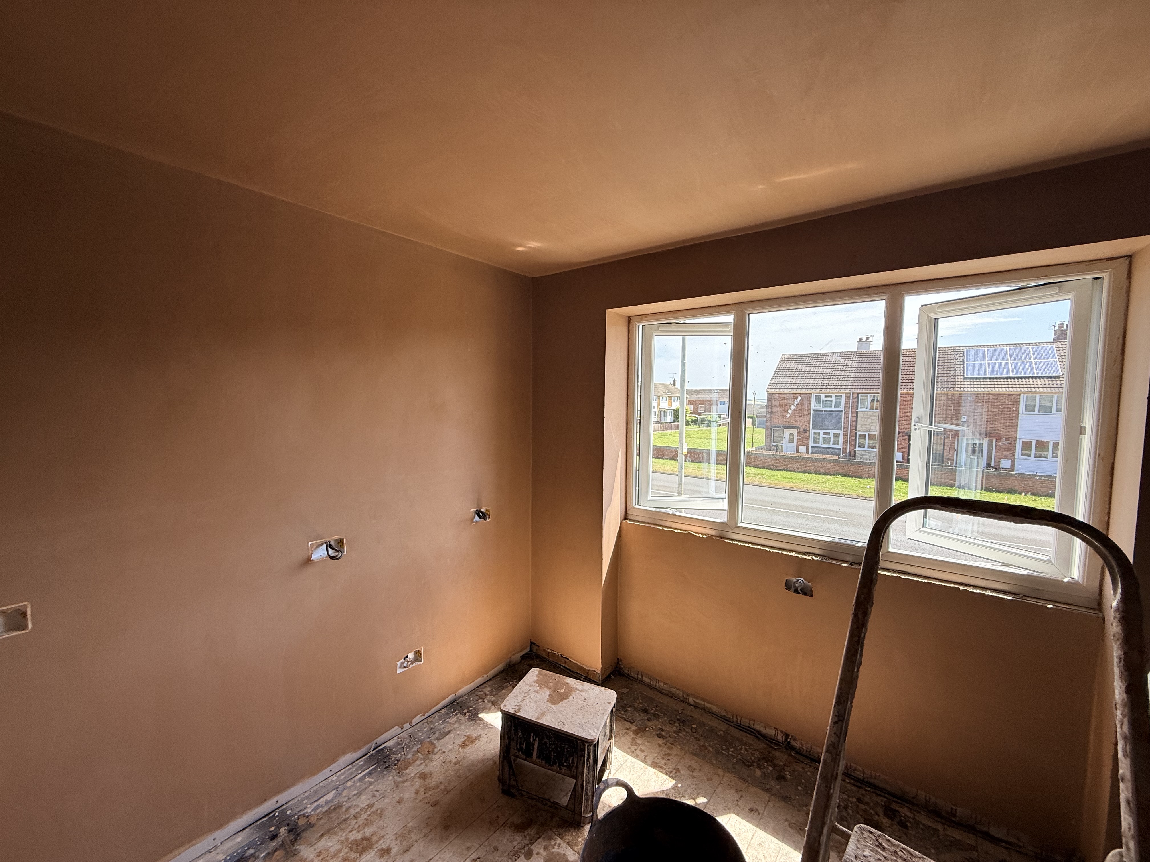 Plastering transformation progress 10