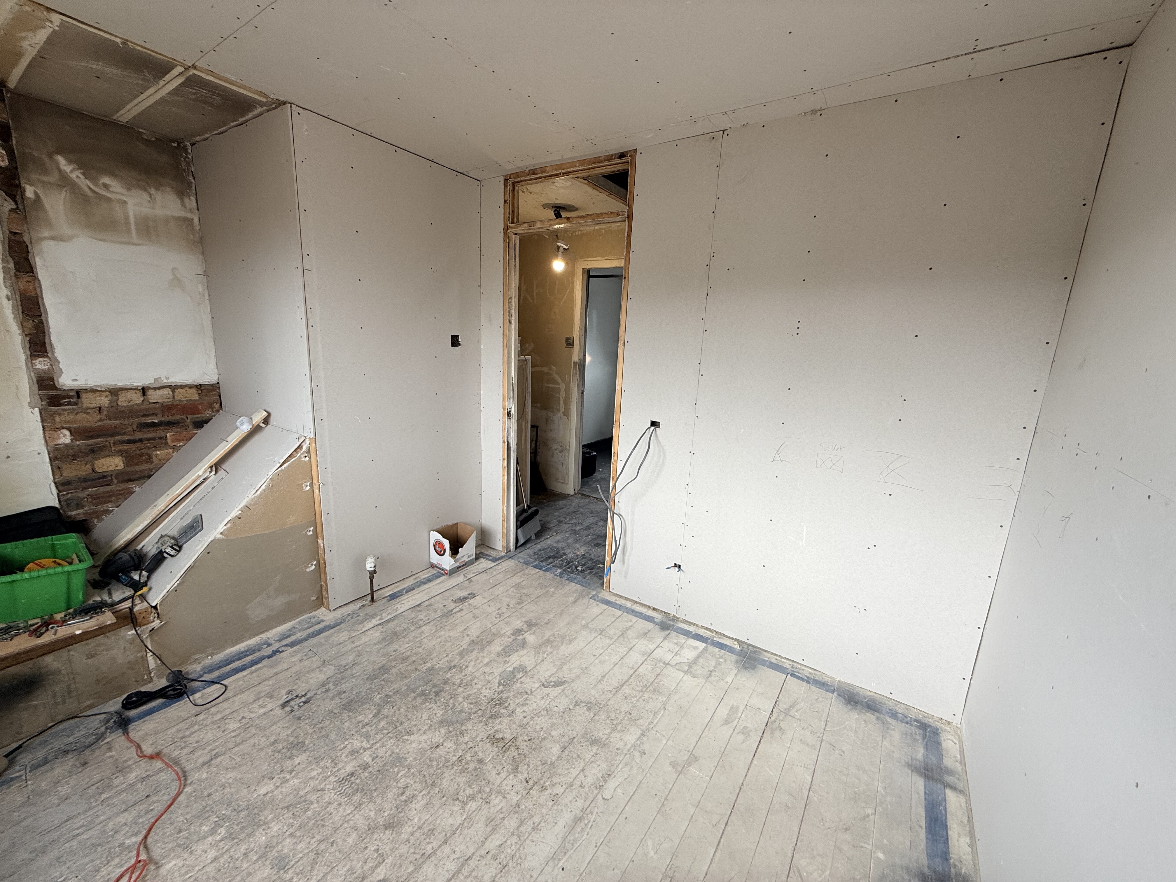 Plastering transformation progress 11