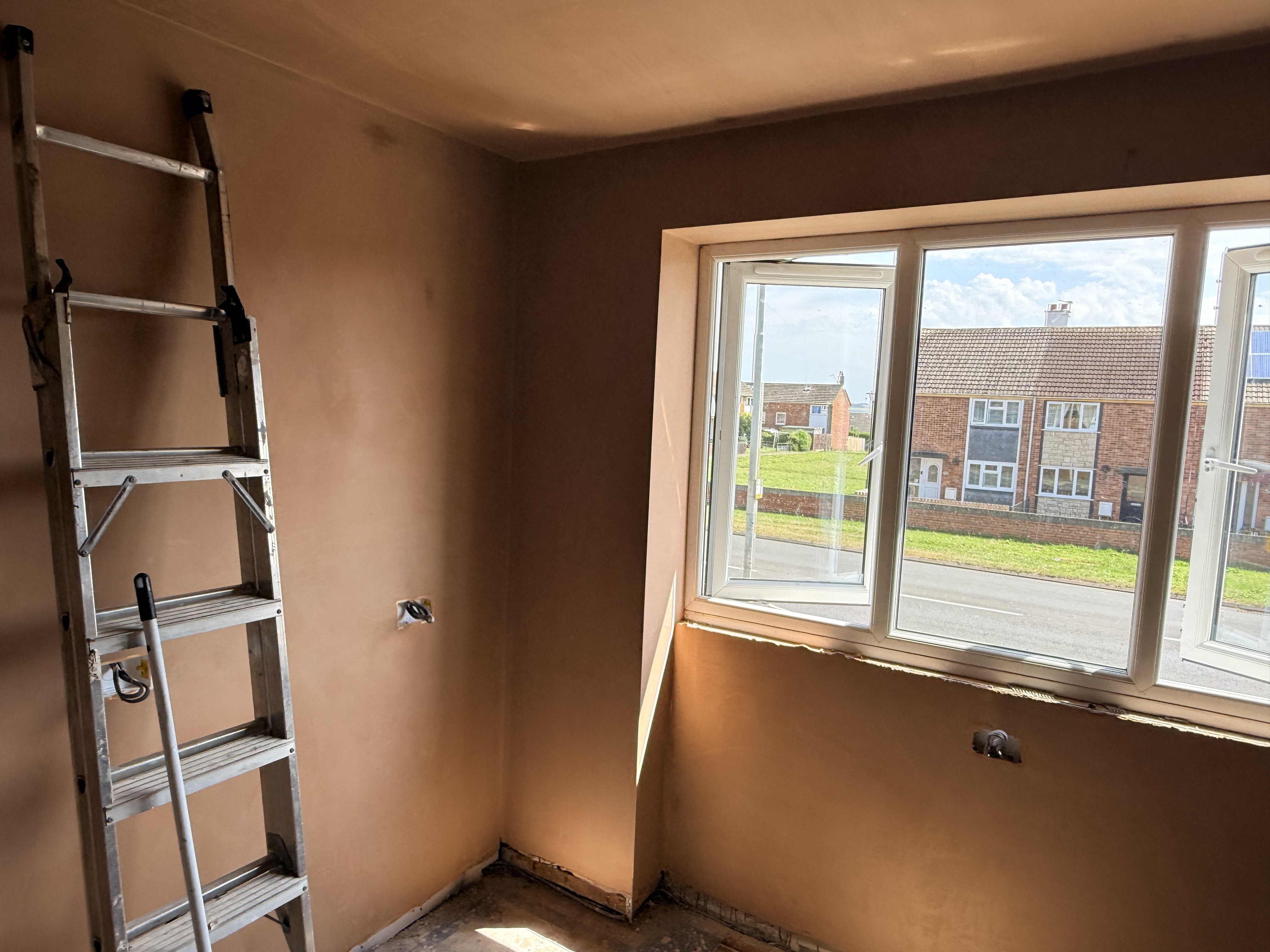Plastering transformation progress 12