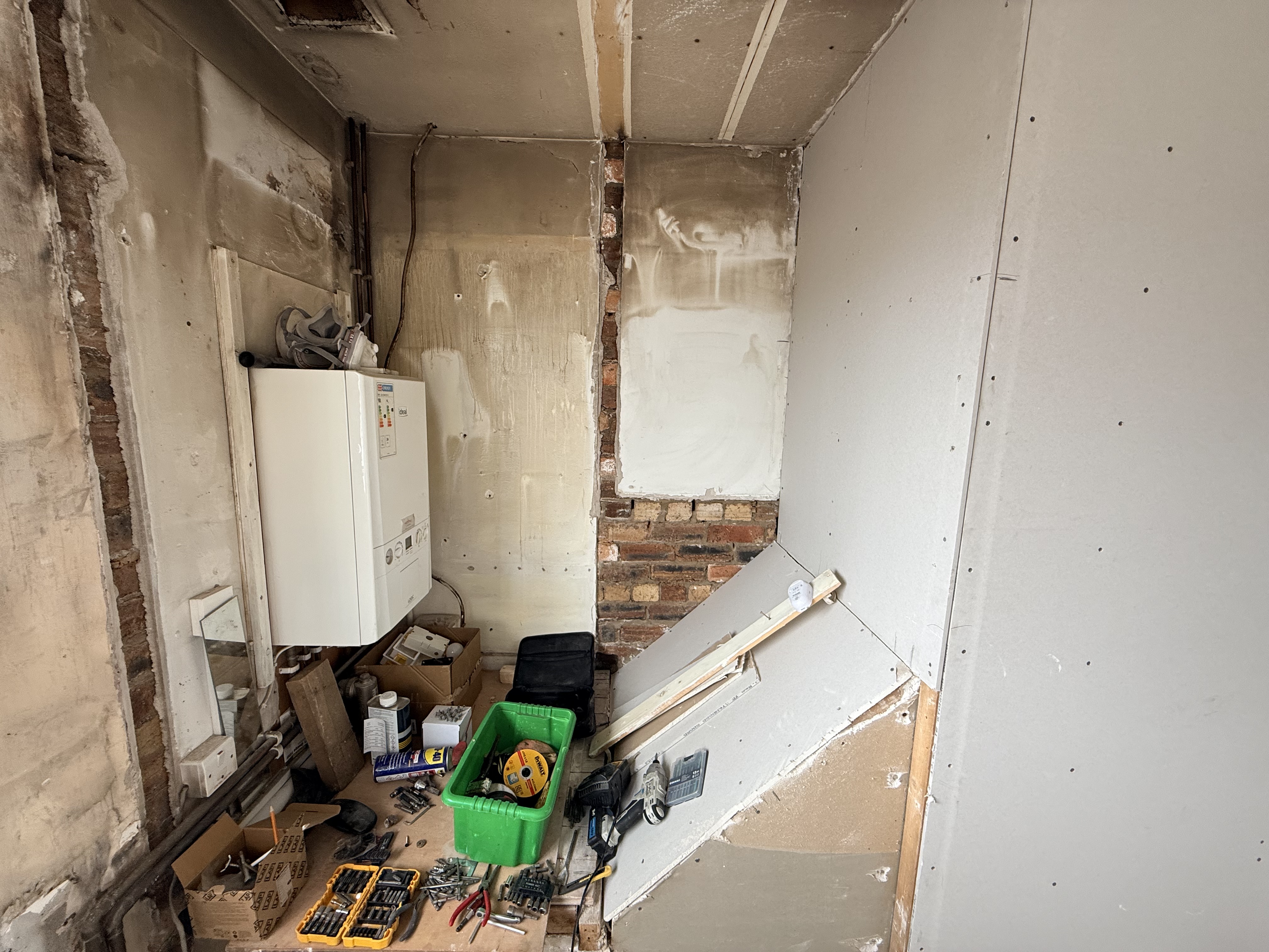 Plastering transformation progress 3