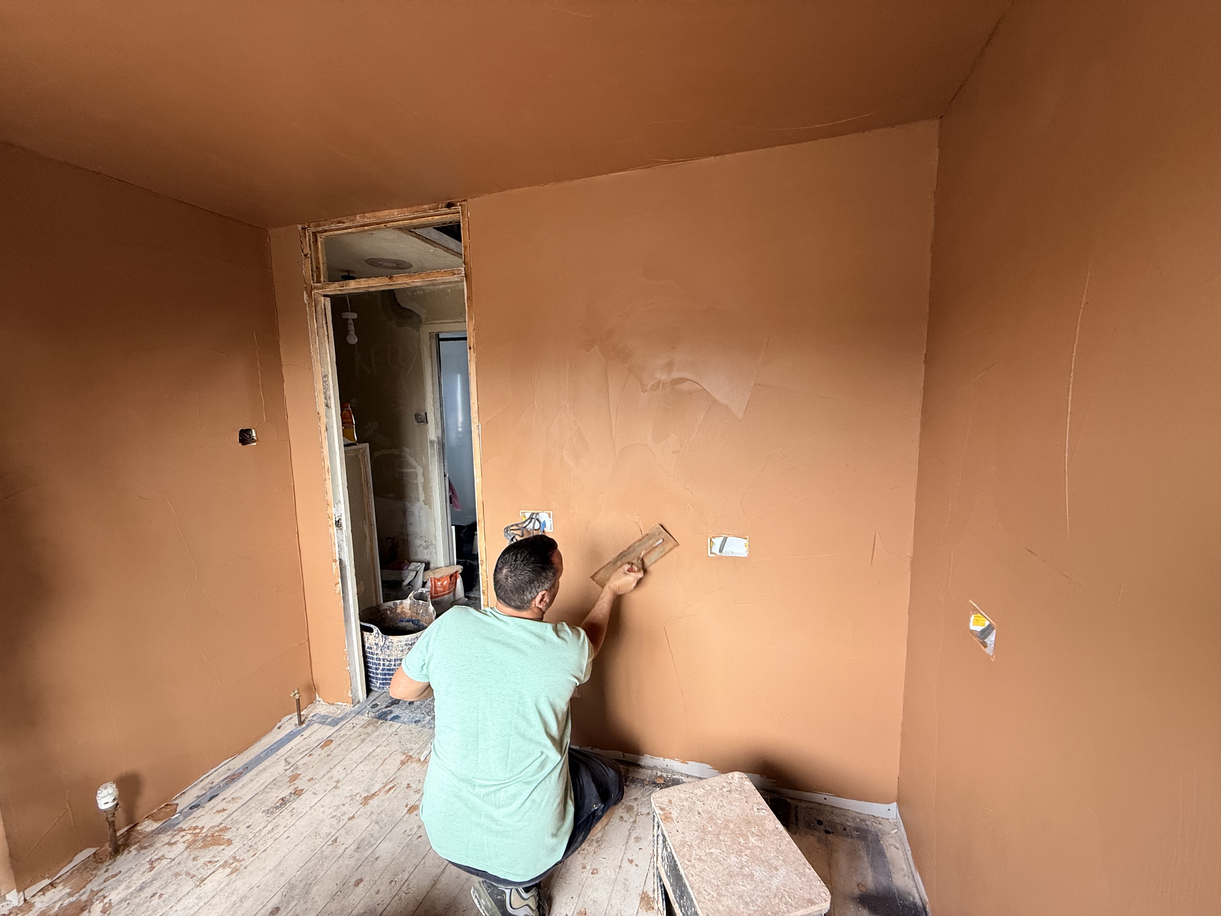 Plastering transformation progress 4