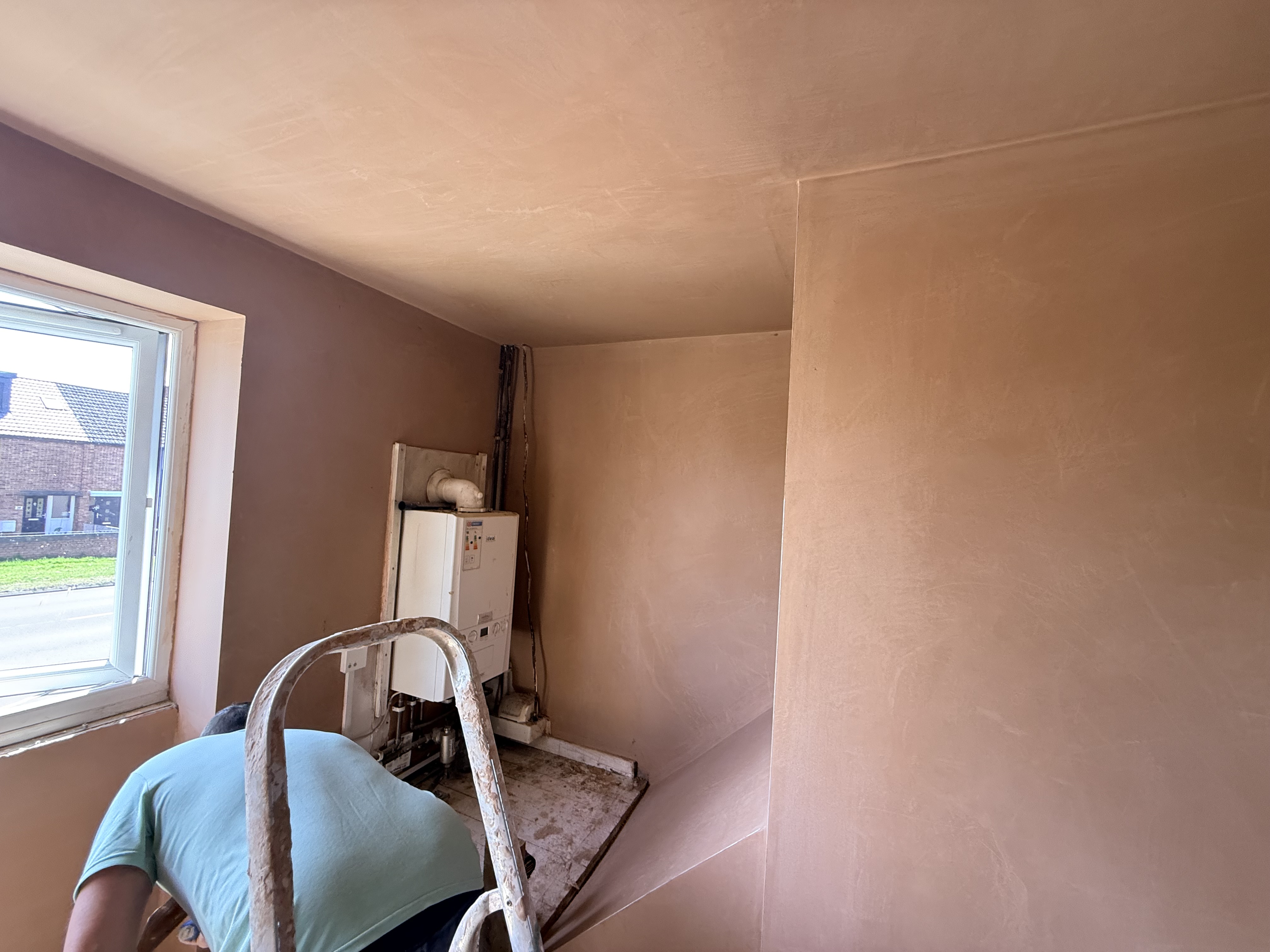 Plastering transformation progress 5