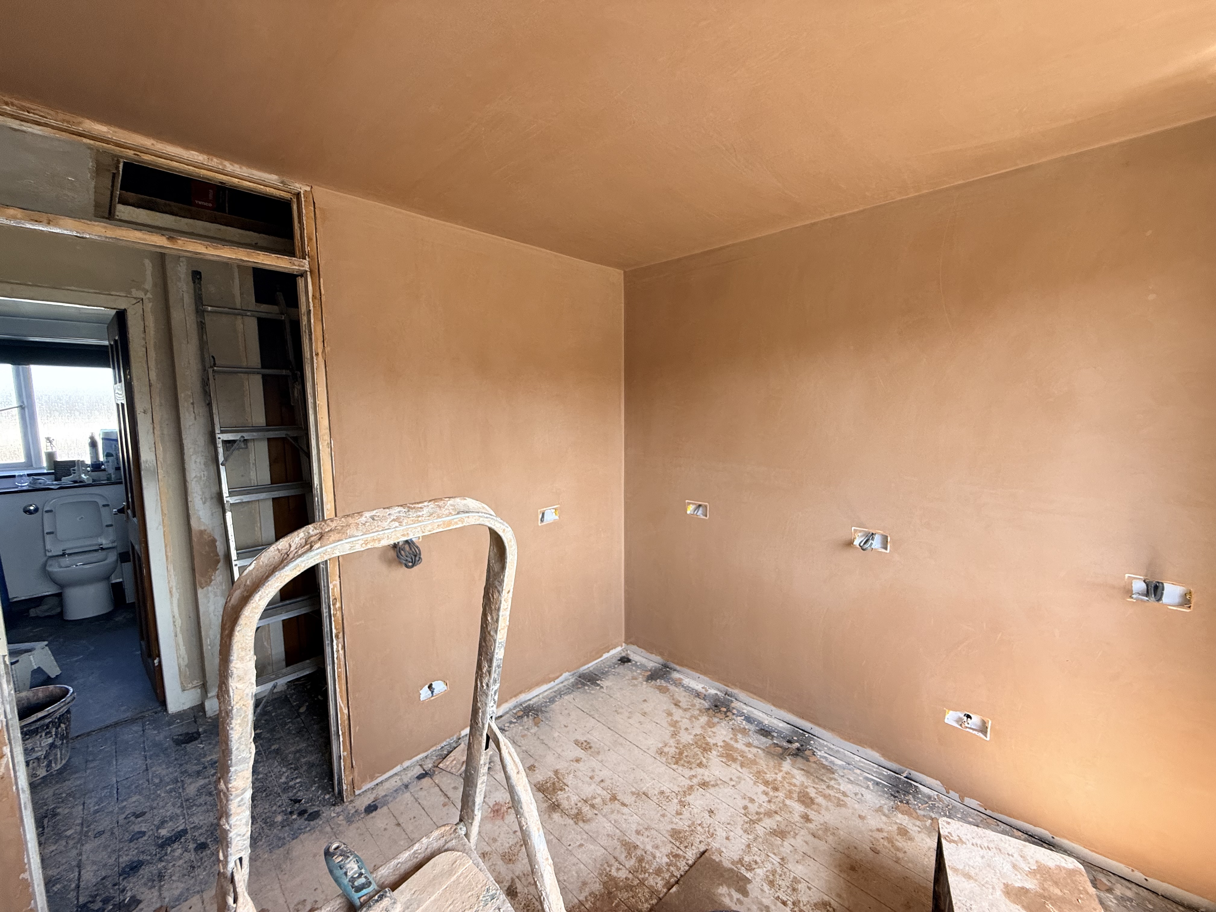 Plastering transformation progress 6