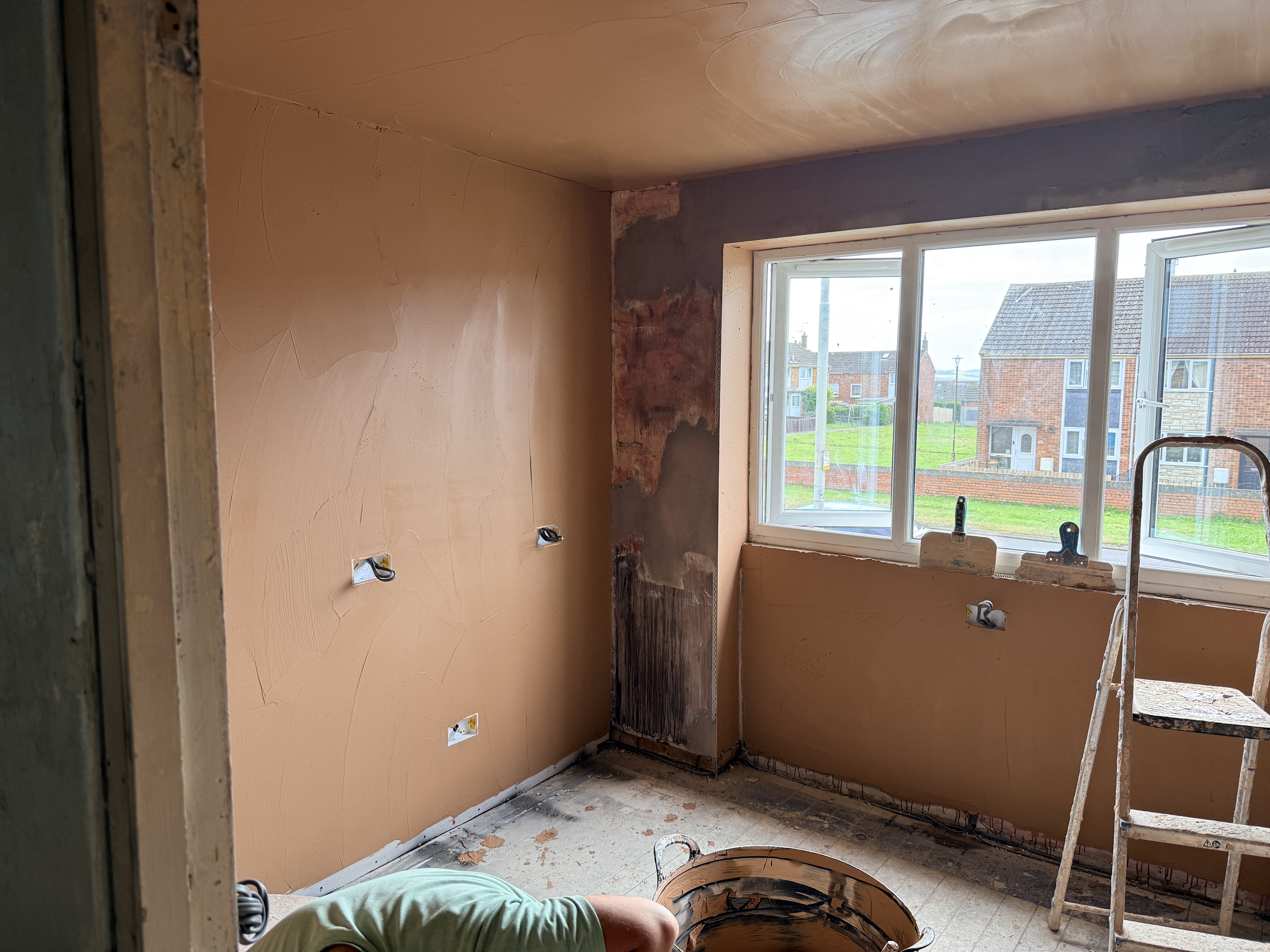 Plastering transformation progress 7